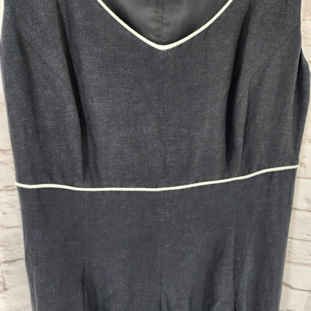 Tweeds Linen Blend Dress Size 20W Floral Preppy Vacation Cruise Summer Floral